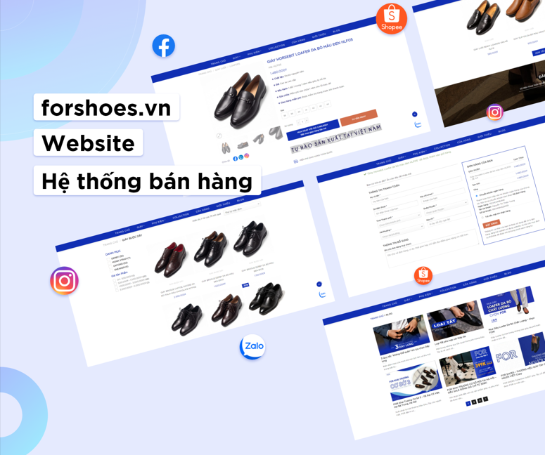 ForShoes – Website hệ thống bán hàng chuyên nghiệp