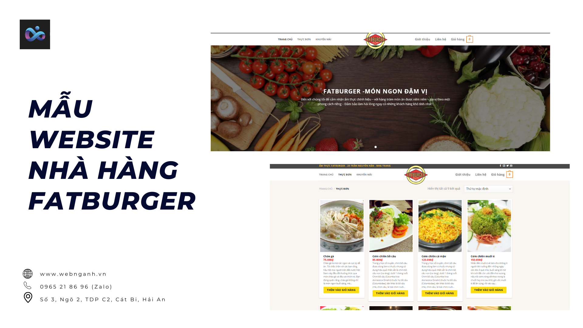 Mẫu website nhà hàng Fatburger