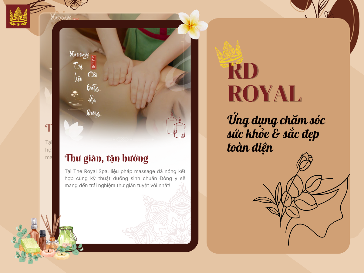 App RD Royal – Ứng dụng chăm sóc sức khỏe & sắc đẹp toàn diện